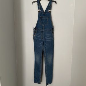 J Crew Crewcuts Girls Size 14 Stretch Denim Overalls McCartney Medium Wa…